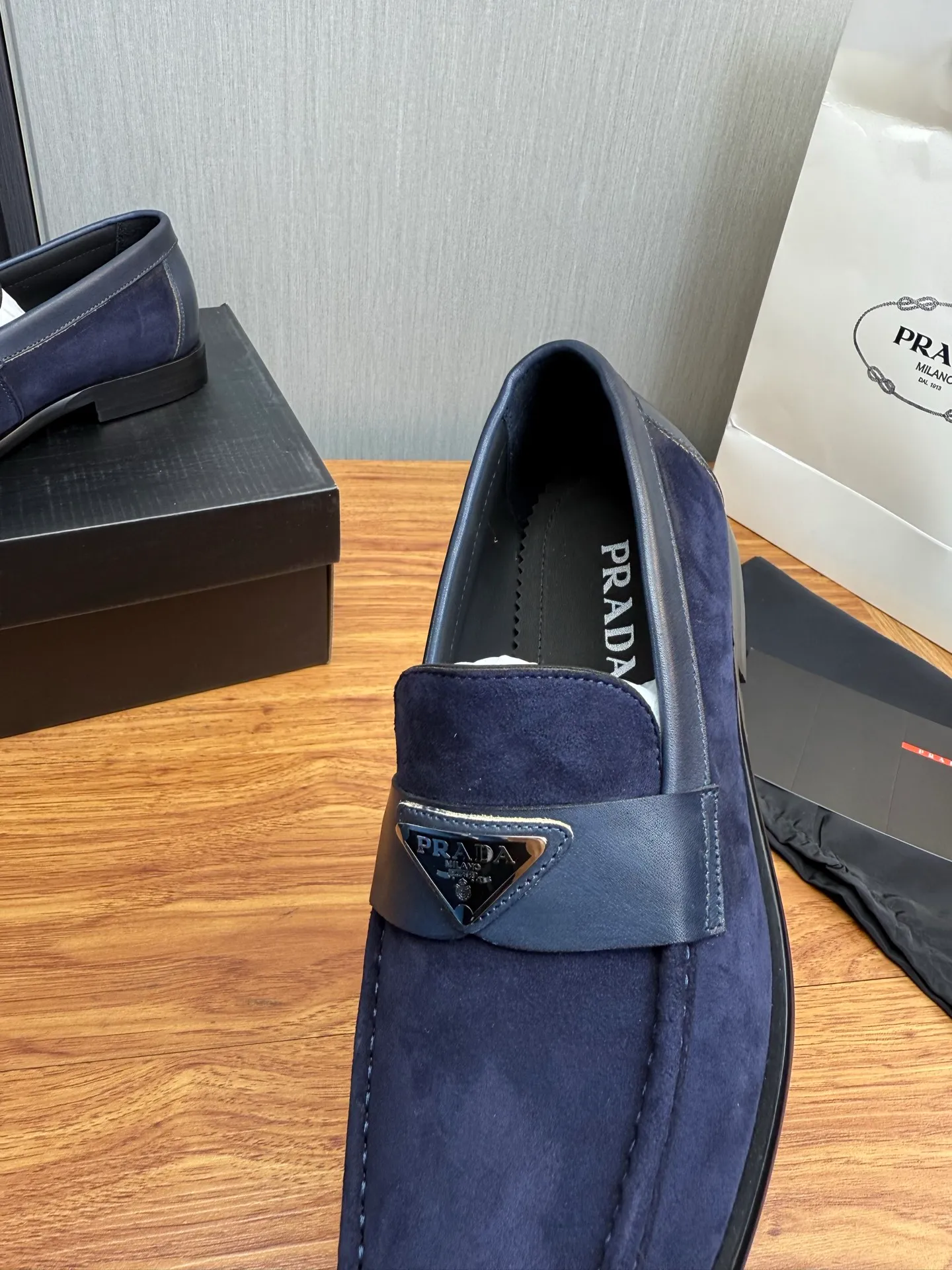 Factory price 580💰 ＰＲＡＤＡPrada. Men's business casual leather shoes, luxurious and noble👞All imported original brand leather materials, just to create a more comfortable wearing experience, upper: original cowhide. Frosted cowhide➕Imported full cowhide, original outsole✔️36-45 (45 non-returnable)